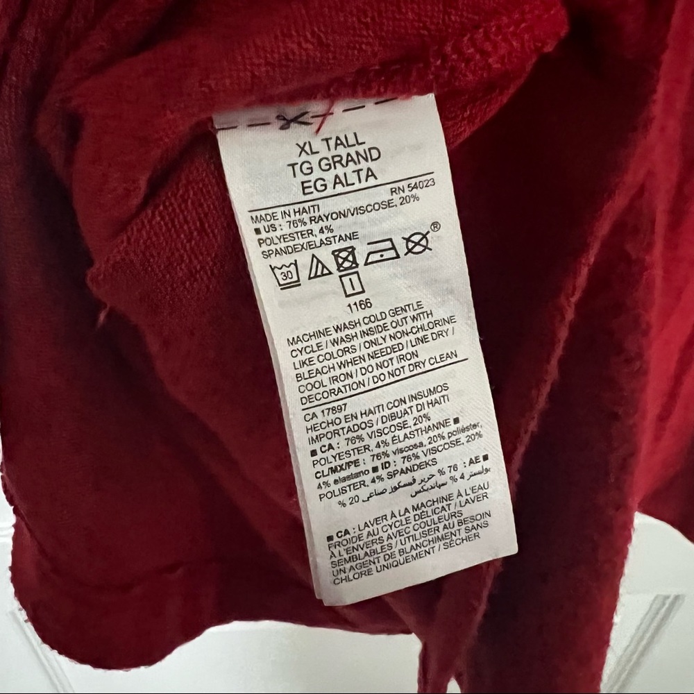 Old Navy Red Long Sleeve Tunic Top Tall - Picture 5 of 5